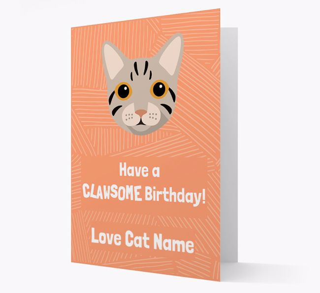 'Clawsome Birthday' - Personalised {breedCommonName} Card